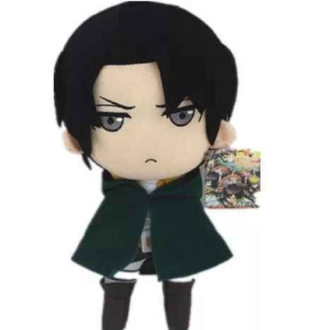 pelucia anime attack on titan shingeki no kyojin levi rivaille 30cm Luminária Attack on Titan Shingeki no Kyojin de mesa de acrílico anime ataque em titã para casa decoração do quarto luz legal criança presente capitão levi ackerman figura noite luz