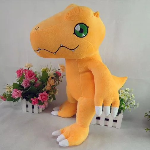 Pelúcia Anime Digimon Adventure Taichi Agumon 30cm