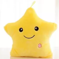 Pelúcia Anime Estrela Iluminada Várias Cores 35cm