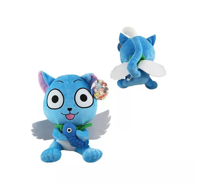 Pelúcia Anime Fairy Tail Happy Peixe 30cm