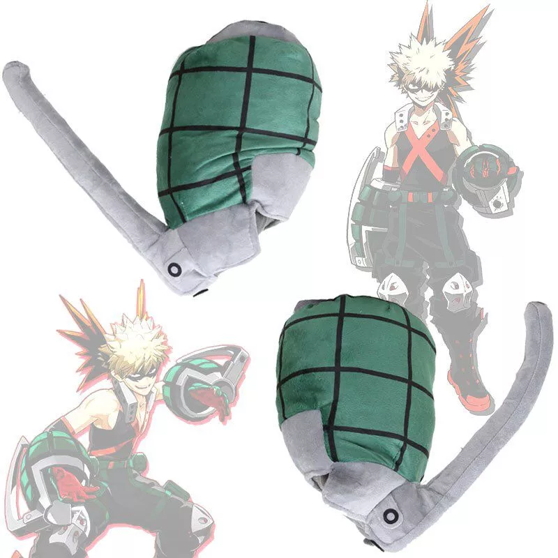 pelucia anime my hero academia katsuki bakugou arma de pulso almofadas macias Mochila Pokemon Snorlax 28*36*23cm mochila cosplay dos desenhos animados multi função bolsa de ombro menina presentes aniversário para crianças