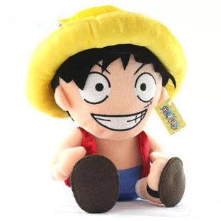Pelúcia Anime One Piece Monkey D Luffy 40cm