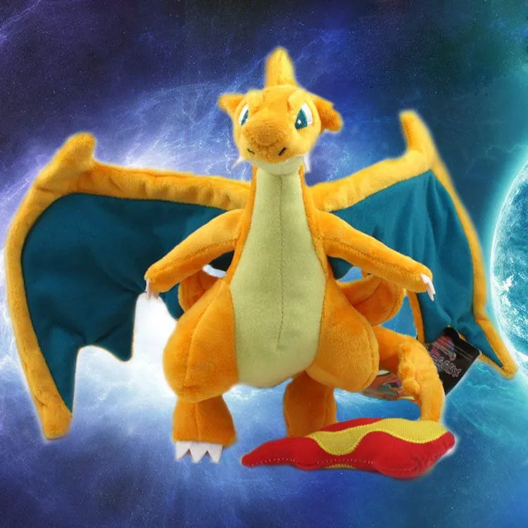 pelucia anime pokemon charizard 23cm 1 Pelúcia Pokemon 1 pçs 23cm brinquedos de pelúcia togettic bonecas kawaii togettic pingente clipe macio pelúcia peluches boneca presentes para crianças crianças