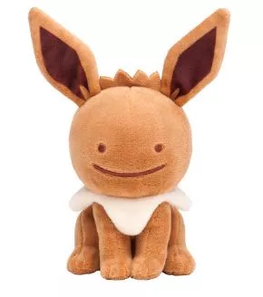 Pelúcia Anime Pokemon Ditto Eevee 12cm