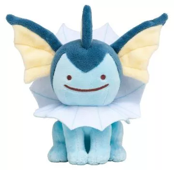 pelucia anime pokemon ditto vaporeon 12cm Pelúcia Anime Pokemon Ditto Vaporeon 12cm