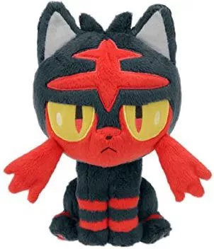 pelucia anime pokemon litten 20cm Pelúcia Pokemon Takara tomy pokemon cartoon anime personagens kawaii litten recheado brinquedos de pelúcia boneca 20 cm brinquedos presentes para crianças