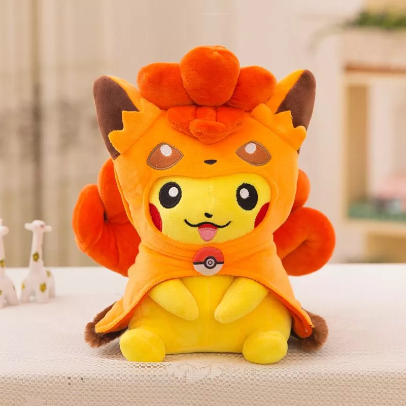 Pelúcia Anime Pokemon Pikachu como Vulpix