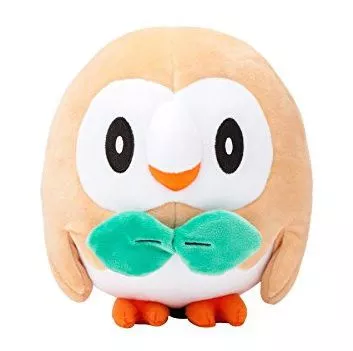 Pelúcia Anime Pokemon Rowlet 22cm