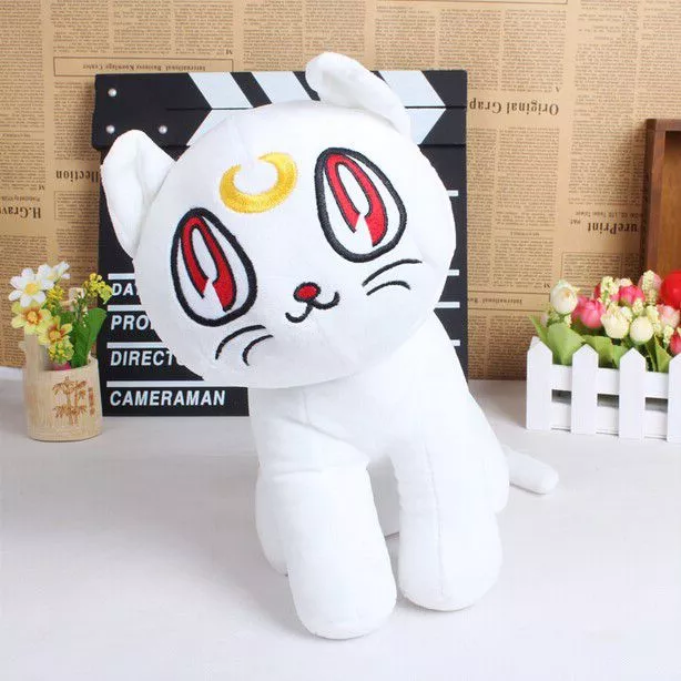 pelucia anime sailor moon gata artemis 17cm Pelúcia Anime Sailor Moon Gata Artemis 17cm