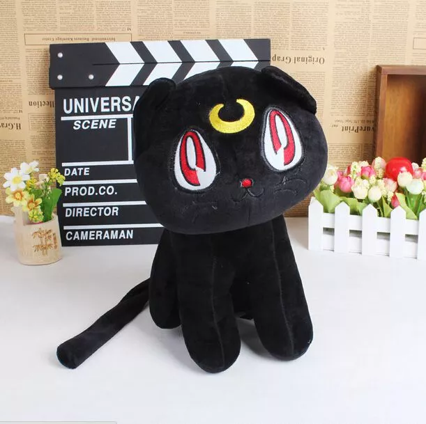 Pelúcia Anime Sailor Moon Gata Luna 17cm