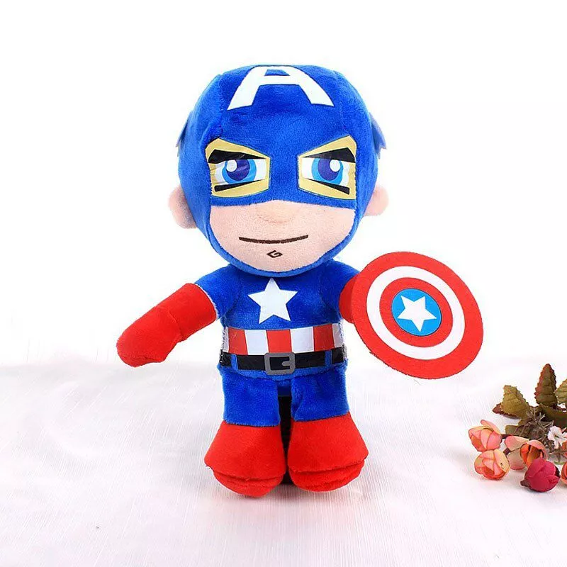 Pelúcia Capitão América Avengers Vingadores Marvel 20cm