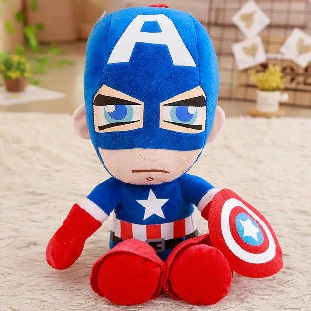 pelucia capitao america avengers vingadores marvel 35cm 1 Pantufa Capitão América Dos Desenhos Animados 27 cm