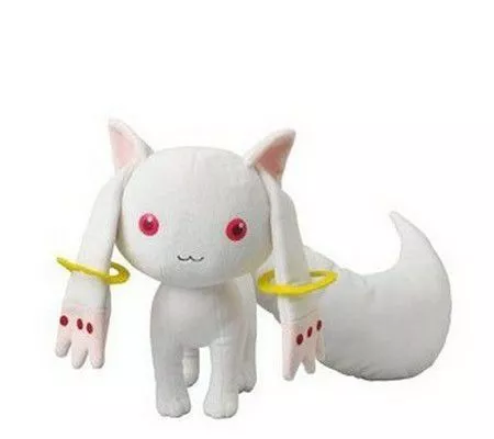 pelucia cosplay anime madoka magica puella graelines kyubey 45cm Action Figure Pokebola Pokemon Pikachu Cosplay Branco/Preto