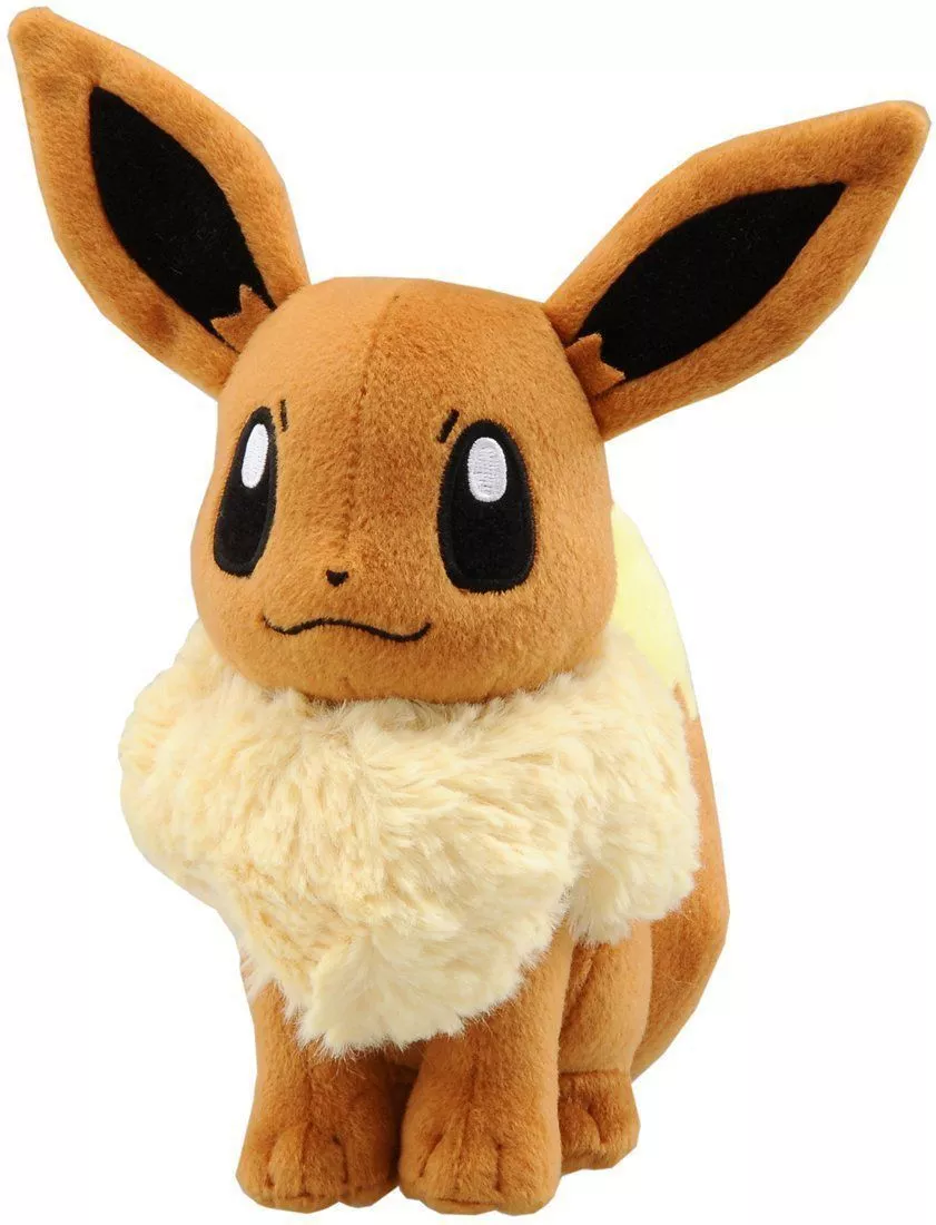 Pelúcia Cosplay Anime Pokemon Eevee Center Poke 30cm