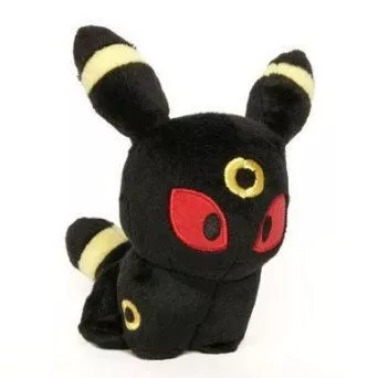 pelucia cosplay anime pokemon umbreon center poke 15cm Action Figure Pokebola Pokemon Pikachu Cosplay Branco/Preto