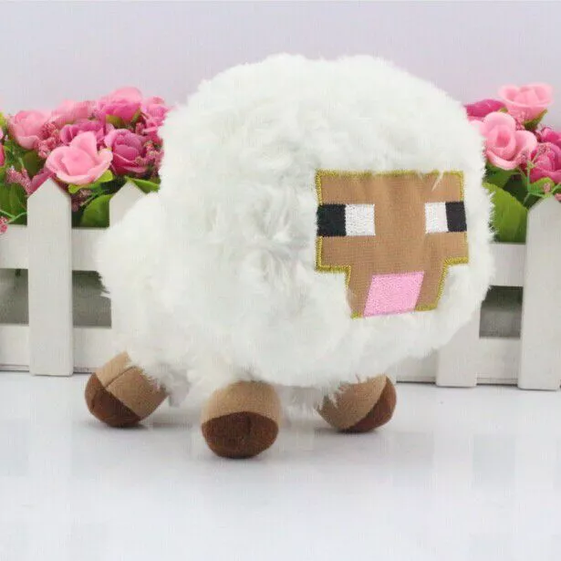 pelucia cosplay minecraft ovelha 15cm Bonito Animal De Pelúcia Sorridente Marrom Ovelha De Pelúcia Beanie Macio Capa Chapéu Adulto Das Mulheres Mornas do Inverno Dos Miúdos Das Crianças Meninas Traje Cosplay