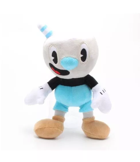 pelucia cuphead mugman 002 Pelúcia Super Mario Bros Koopa Tropa vermelho 16 cm