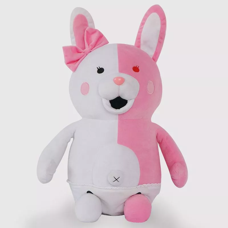 Pelúcia danganronpa super danganronpa 2 rosa monomi coelho pelúcia boneca animie brinquedos dos desenhos animados