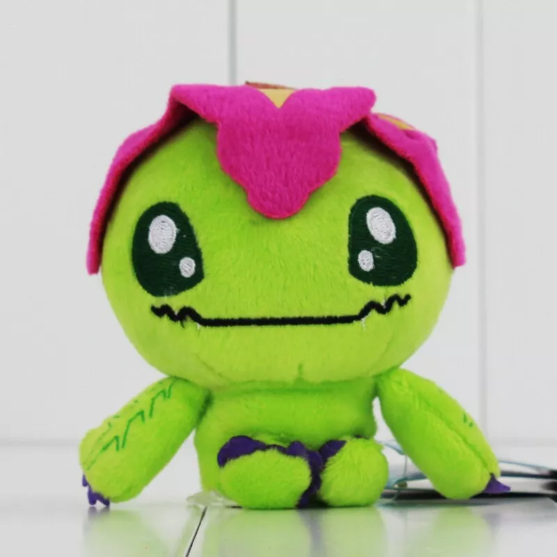 pelucia digimon palmon anime 10cm Colar Digimon Adventure monstro digital coragem/amizade/amor/esperança evolução crachá pingente magnético colar corda coleção presente