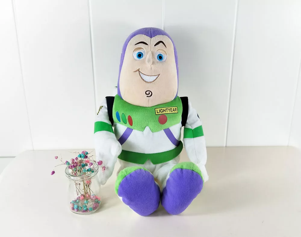 pelucia disney pixar toy story buzz lightyear 33cm 1 Pelúcia 33cm disney dumbo elefante recheado brinquedos de pelúcia animais de pelúcia boneca brinquedos macios para o bebê crianças presente e coleção