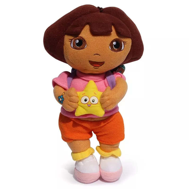 Pelúcia Dora A Exploradora + Estrela + Mapa 35cm