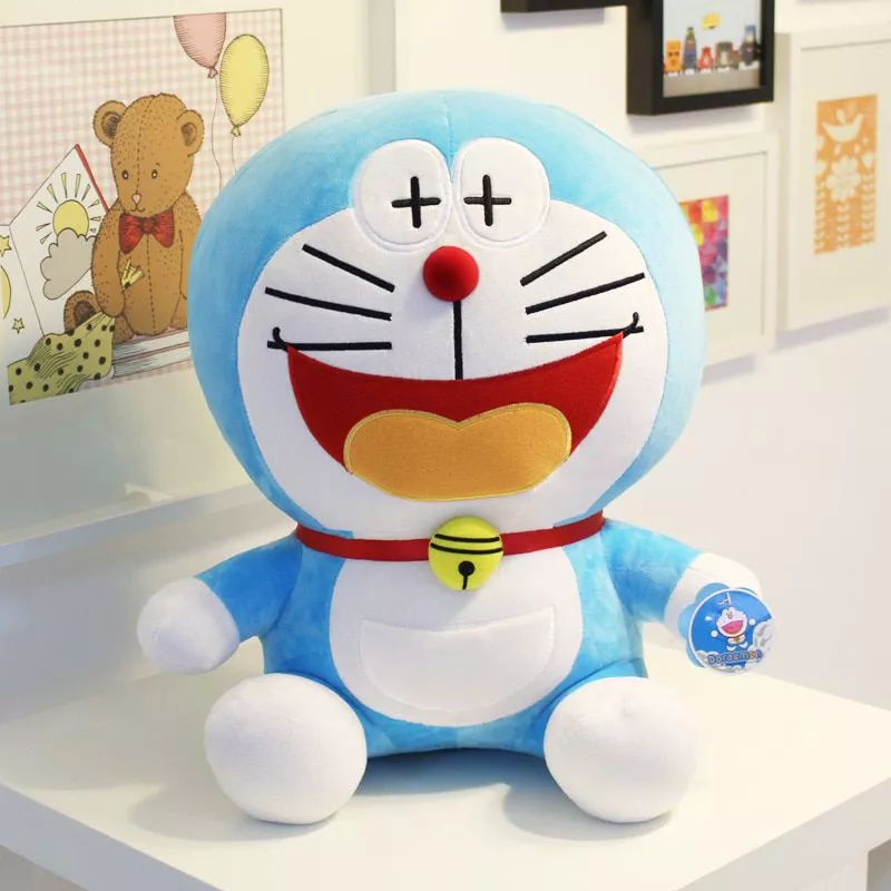 pelucia doraemon japao 4 25cm Pelúcia Pusheen Gato Facebook Cake Cinza 25cm