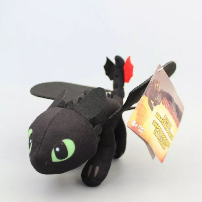 pelucia dreamworks como treinar seu dragao 2 banguela toothless 20cm Pelúcia Dreamworks Como Treinar Seu Dragão 3 Fúria da Luz Light Fury 35cm #002