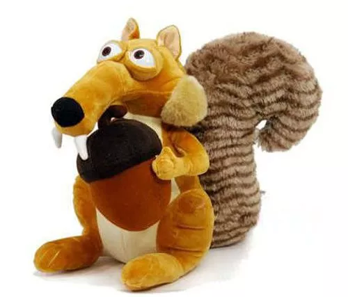 Pelúcia Dreamworks Era do Gelo 3 Ice Age Scrat Esquilo Noz 17cm