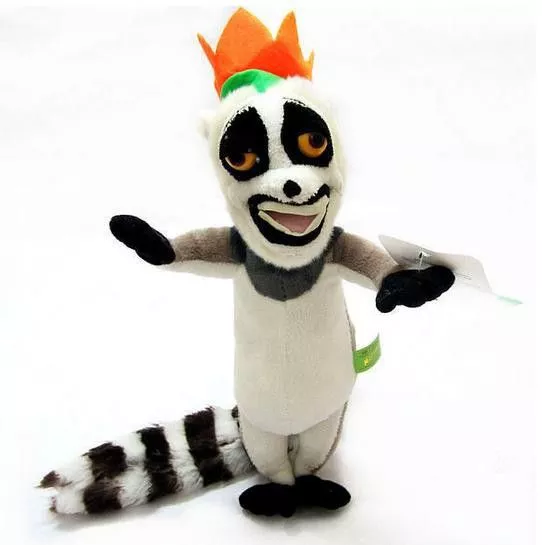 pelucia dreamworks madagascar rei king julien xiii lemure 30cm Pelúcia Nintendo Super Mario Bros. Spike 10cm