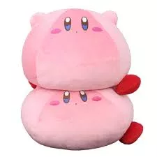 pelucia game kirby 24cm Touca Kirby elástico dos desenhos animados boné inverno manter quente bordado chapéu de malha brinquedos de pelúcia para crianças presente aniversário da menina