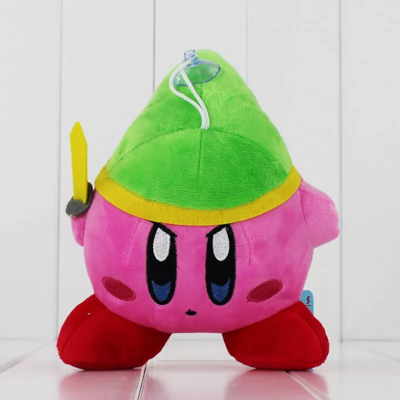 pelucia game the kirby kirby 20cm Touca Kirby elástico dos desenhos animados boné inverno manter quente bordado chapéu de malha brinquedos de pelúcia para crianças presente aniversário da menina