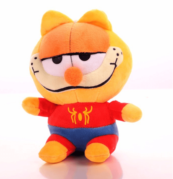Pelúcia Garfield Gato Homem Aranha 18cm