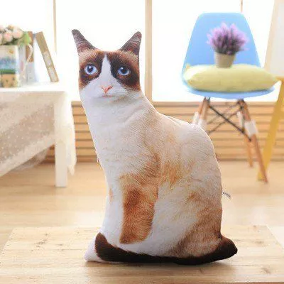 Pelúcia Gato Realista 50cm 3d