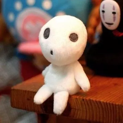 pelucia ghibli princesa mononoke kodama pelucia arvore espirito Colar Egipcio Egito Kneeling isis figura com asas das mulheres dos homens colar pingente do vintage punk masculino feminino jóias direto da fábrica por atacado