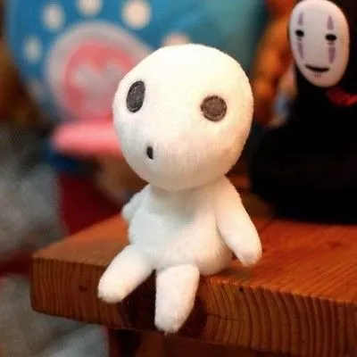 pelucia ghibli princess mononoke kodama pelucia arvore espirito brinquedo Pelúcia Rwby algodáo boneca de brinquedo de pelúcia novo 6.5 polegadas