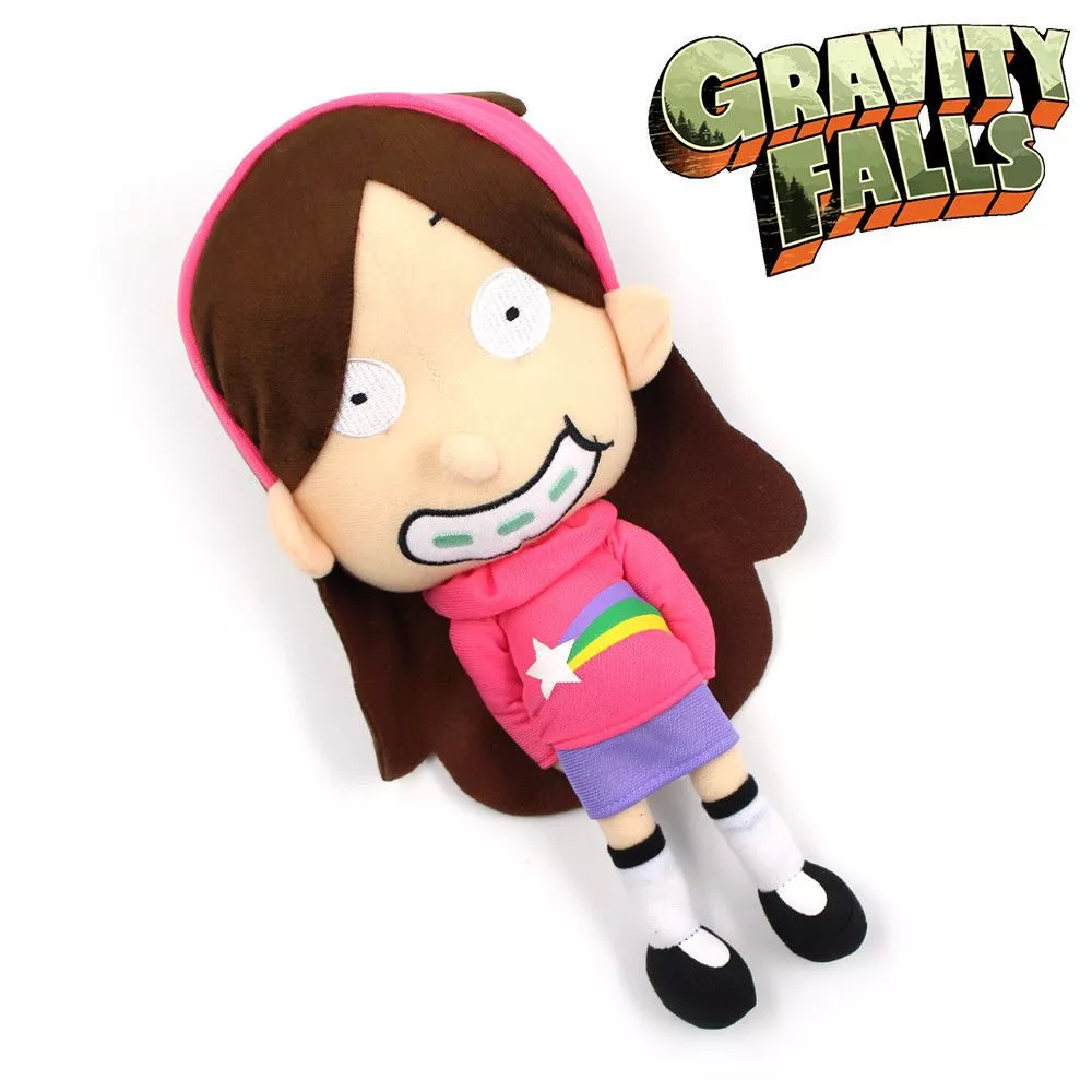 pelucia gravity falls mabel pines 30cm Broche Gravity Falls Gnomo arco-íris que vomita o pino do gnome fãs acessório à moda