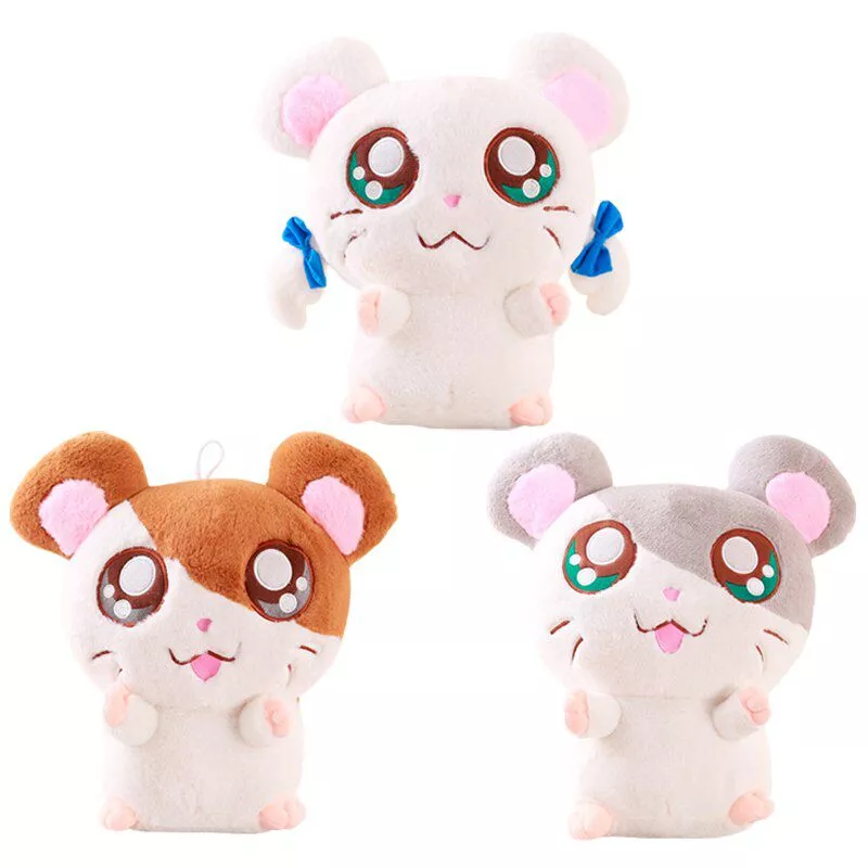 pelucia hamtaro 30cm kawaii grandes olhos de pelucia hamtaro hamster brinquedo 450ml garrafa de água de plástico portátil quadrado garrafa de suco de frutas à prova de vazamento ao ar livre esporte viagem caminhadas acampamento garrafa dropsh