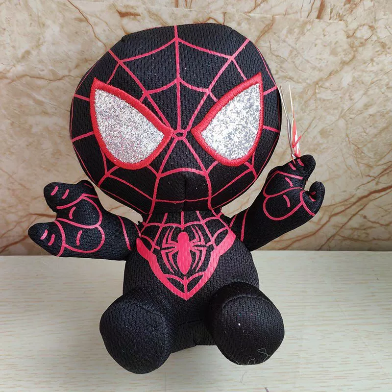 Pelúcia Homem-Aranha Milles Morales #2 Spiderman Uniforme Avengers Vingadores Marvel 20cm