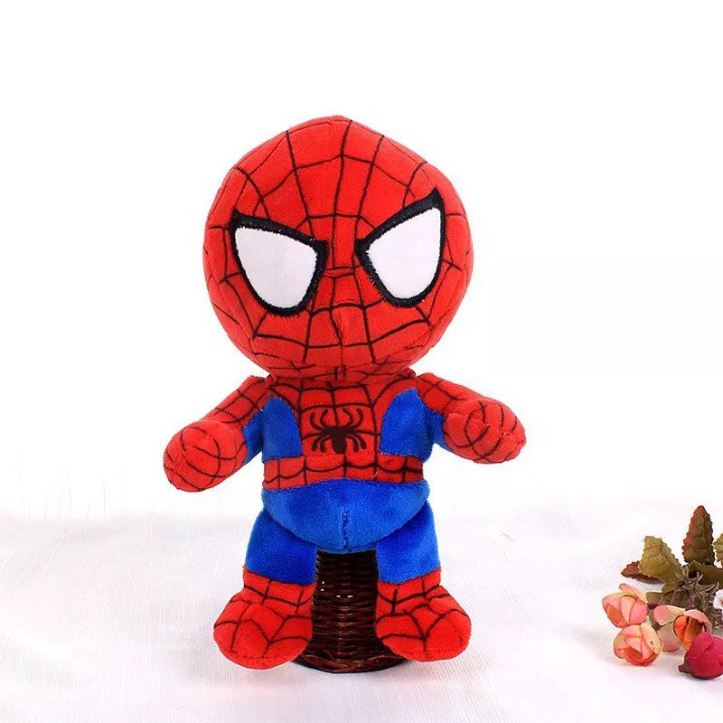 Pelúcia Homem-Aranha Spiderman Uniforme Avengers Vingadores Marvel 20cm