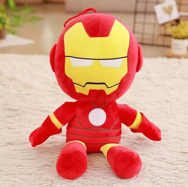 Pelúcia Homem de Ferro Iron Man Avengers Vingadores Marvel 45cm