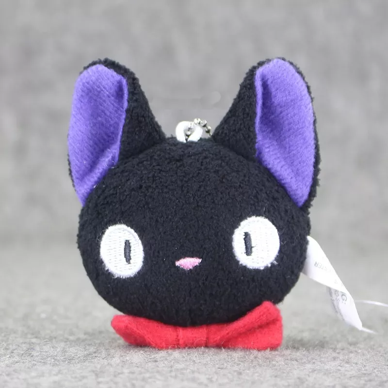 pelucia kikis service delivery jiji cat plush toy stuffed animal boneca Chaveiro Kiki's Delivery Service figura chaveiro japonês dos desenhos animados chaveiro para a mulher homem chaveiro de carro jóias hayao miyazaki kiki serviço de entrega