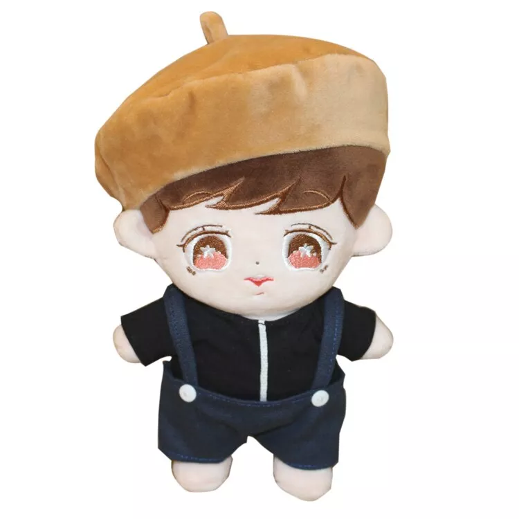 pelucia lay 2 k pop exo xiumin chanyeol chen 20cm 2 Pelúvcia unicórnio preto boneca de pelúcia brinquedo animal dormir travesseiro bonito sonho unicórnio acompany briquedo boneca