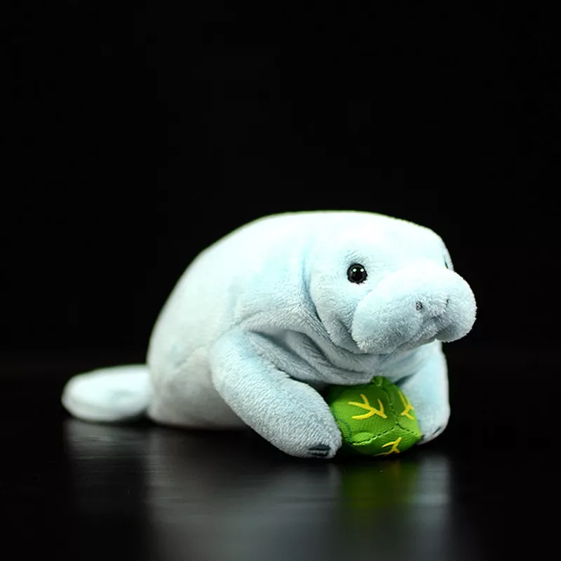 Pelúcia Manatee bonito simulação steller mar vacas bonecas macio brinquedo de pelúcia lifelike trichechu mar animal aleta hidrodamalis gigas crianças presentes