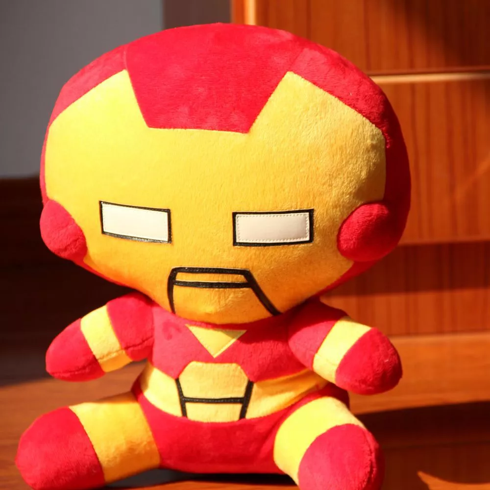 Pelúcia Marvel Avengers Vingadores Iron man Homem de Ferro 18 cm