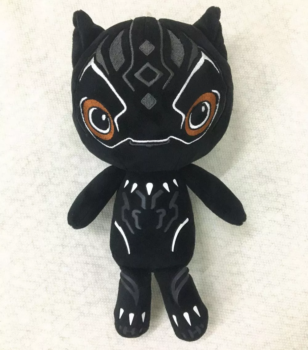 pelucia marvel guerra infinita pantera negra olhos abertos 30cm Colar Marvel Black Panther Pantera Negra Wakanda Rei Prata