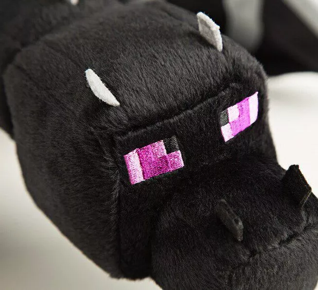 Pelúcia Minecraft Dragão Preto 60cm