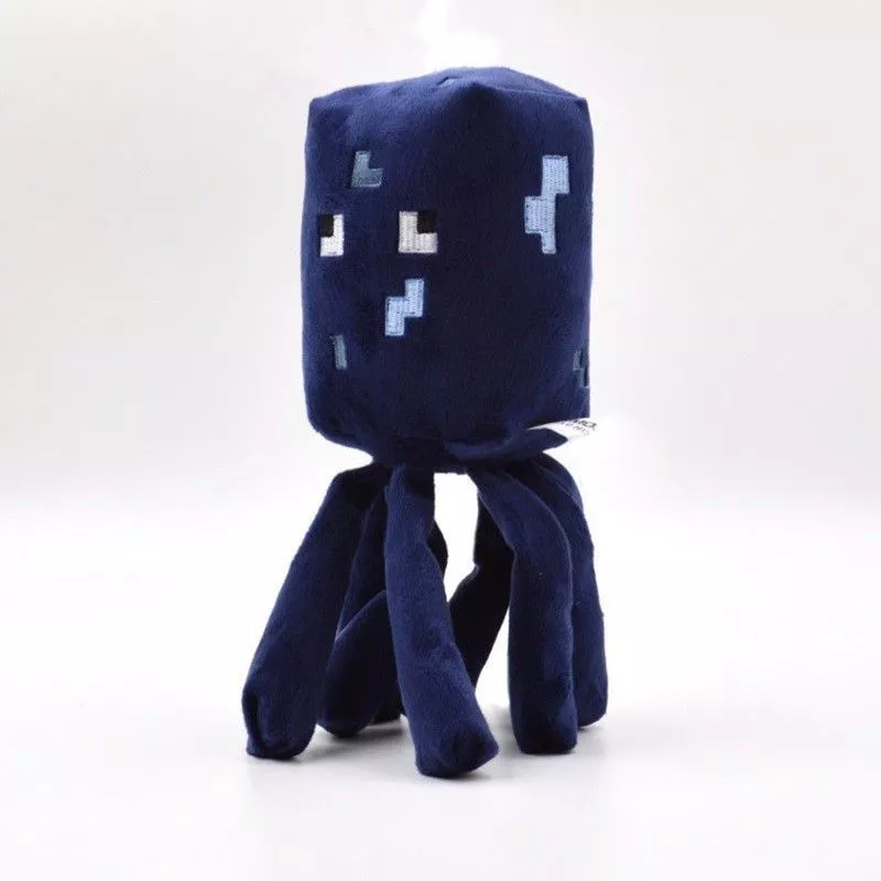 Pelúcia Minecraft Peixe Squid 26cm