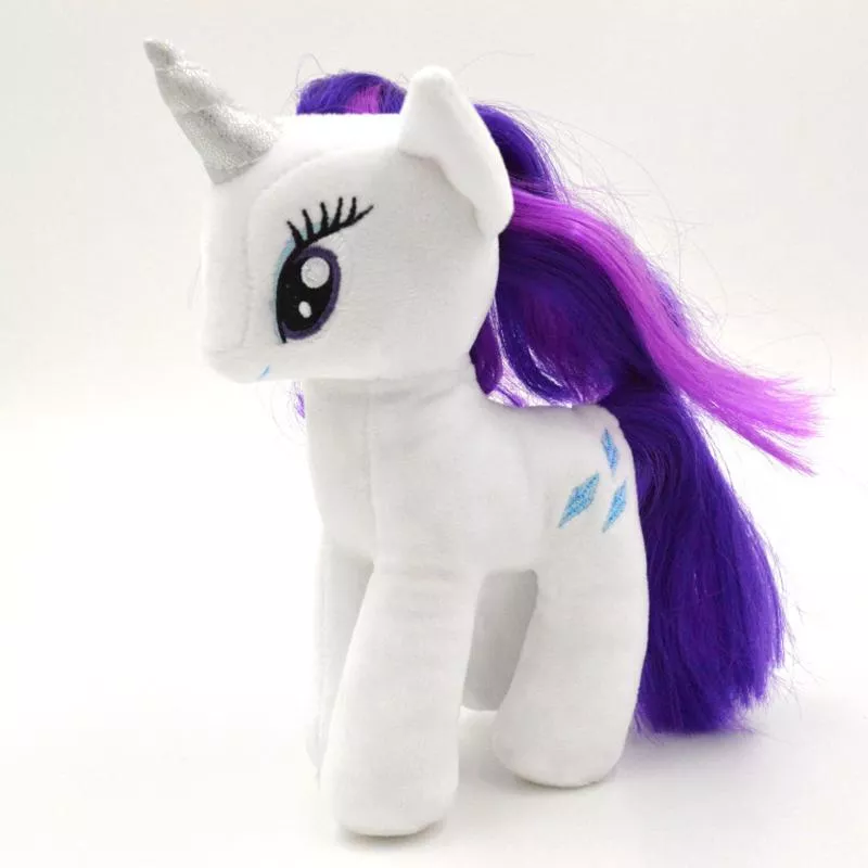 pelucia my little pony meu pequeno ponei branco 35cm Pelúcia 25-40cm LED unicórnio brinquedos acender brinquedos de pelúcia animais de pelúcia bonito cavalo pônei brinquedo macio boneca crianças brinquedos de natal presentes de aniversário