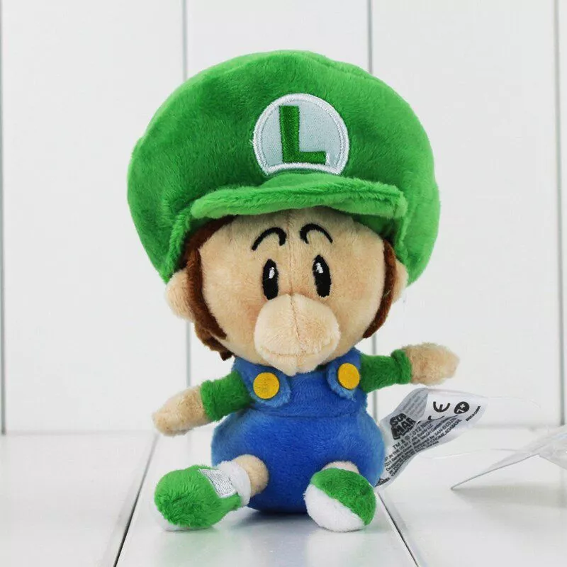 Pelúcia Nintendo Super Mario Bros Luigi 14cm
