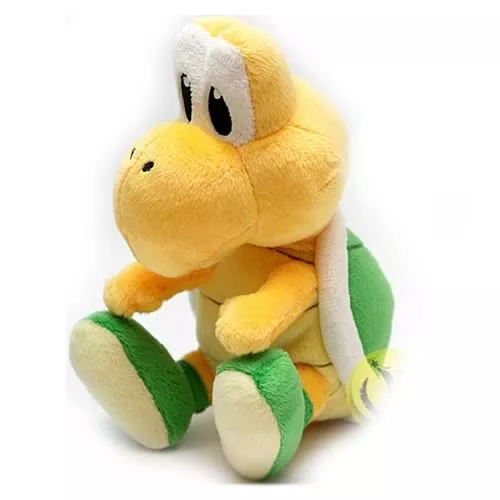 pelucia nintendo super mario bros. koopa troopa 13cm Pelúcia Nintendo Super Mario Bros. Toad Amarelo 18cm